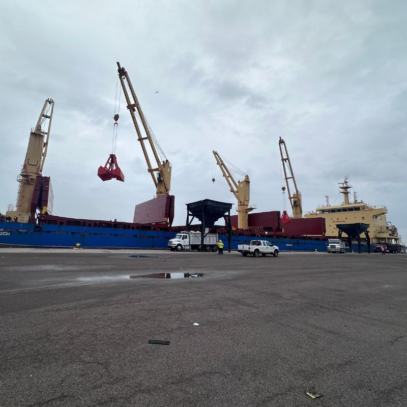 Dump Trucks at Port
